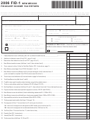 Form Fid-1 - New Mexico Fiduciary Income Tax Return - 2006 Printable pdf