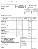 City Of Decatur - Sales/seller's Use/consumer's Use/leasing Tax Report Form