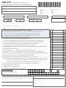 Form Pte - New Mexico Income And Information Return For Pass-through Entities - 2006