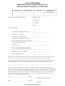 Prepared Food And Beverage Tax Or Transient Lodging Tax Return Form - Bedford - Virginia