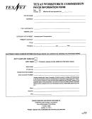 Form 00-195 - Payor Information Form - Texas Workforce Comission