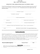 Request For Administration Of Medication Form