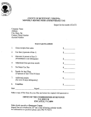 Monthly Report Food And Beverage Tax Form