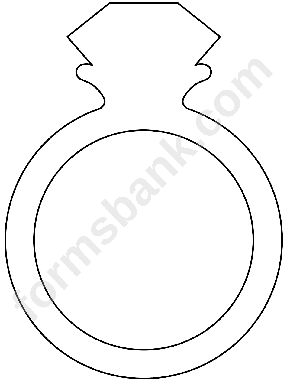 Diamong Ring Paper Template
