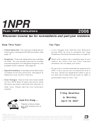 Form 1npr Instructions - 2006 - Wisconsin Income Tax For Nonresidents And Part-year Residents