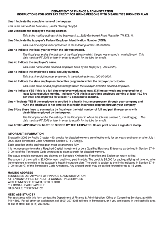 Disability business plan picture