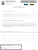 Form Llc- 8 - Articles Of Cancellation Of A Foreign Limited Liability Company - Missouri Secretary Of State - 2005