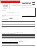 Form Ar 50 - Corporate Annual Report Printable pdf