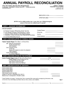 Annual Payroll Reconciliation Form - City Of Canton, Ohio Income Tax Department