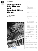Irs Publication 54 - Tax Guide For U.s. Citizens And Resident Aliens Abroad - 2008