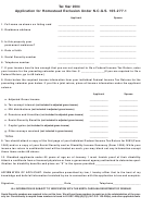 Application For Homestead Exclusion Under N.c.g.s. 105-277.1 - North Carolina Department Of Revenue - 2004