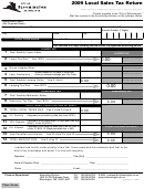 Local Sales Tax Return Form - City Of Bloomington - 2009