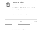 Form Adv:u5-14 - Commercial Airline Return Of Property Annual Report - Alabama Department Of Revenue Printable pdf