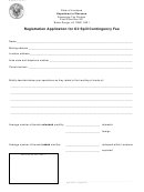 Form R-9016-l - Registration Application For Oil Spill Contingency Fee