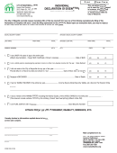 Individual Declaration Of Exemption Form - Ohio Income Tax Division