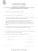 Form Llc-1056 - Certificate Of Cancellation Of A Certificate Of Registration To Transact Business In Virginia As A Foreign Limited Liability Company