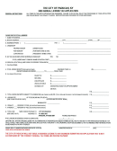 Annual License Tax Application Form - 2009
