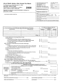 City Of North Canton, Ohio Income Tax Return - 2008 Printable pdf