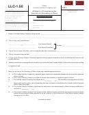 Form Llc-1.50 - Affidavit Of Compliance For Service On Secretary Of State
