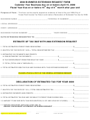 Business Extension Request Form - 2008