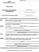 Form Mllc-12 - Application For Authority To Do Business
