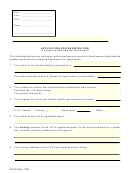 Form 08-437 - Application For Registration