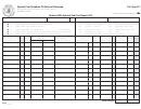 Form Sfn 22985 - Special Fuel Schedule Of Gallions Disbursed