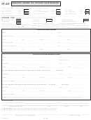 Form It-47 - Municipal Income Tax Account Questionnaire