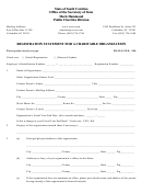 Registration Statement For A Charitable Organization