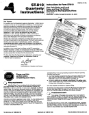 Form St-810 Quarterly Instructions