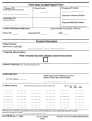 Form 12175 - Third Party Contact Report - Department Of The Treasury - Internal Revenue Service