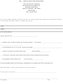 Application For Exemption - City Of Mount Vernon