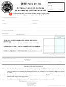 Form 211-65 - Application For Refund For Persons 65 Years Or Over - 2010