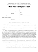 Form 10 - Application For Access To Information Under Protective Order By Expert Consultant Or Witness - United States Court Of Federal Claims