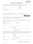 Application For Tuition Credit Form - Nebraska