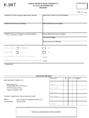 Form K-96t - Kansas Magnetic Media Transmittal Required W-2 And 1099 Information