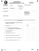 Form 7505 - Foreign Fire Insurance Tax - City Of Chicago