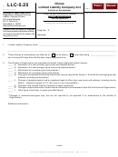 Form Llc-5.25 - Limited Liability Company Act Articles Of Amendment