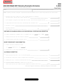 Form C-8043 - Michigan Sbt Statutory Exemption Schedule - 2004