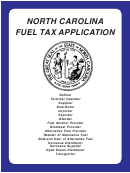 Form Gas-1262 - Motor Fuels Application - North Carolina Department Of Revenue - 2008