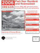 Forms 40n, 40p - Income Taxes And Instructions; Schedule Wfc-n/p And Instructions - Oregon - 2006