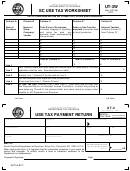 Form Ut-3w - Sc Use Tax Worksheet -state Of South Carolina Department Of Revenue