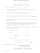 Form Cf: 0057 - Application To Register Name Of A Foreign Corporation In Arizona