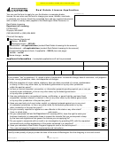 Real Estate License Application Form - Wa Department Of Licensing