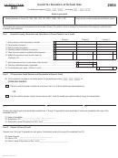Arizona Form 331 - Credit For Donation Of School Site - 2004 Printable pdf