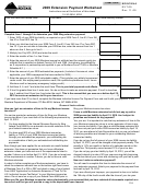 Form Ext-09 - Extension Payment Worksheet - 2009