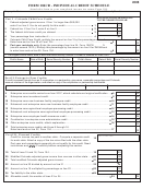 Form 104cr - Individual Credit Schedule - 2008 Printable pdf