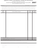 Form Molt-1a - Marshall County Occupational License Tax For Schools - 2007 Printable pdf
