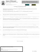 Form Lp- 41 - Certificate Of Limited Partnership - Missouri Secretary Of State