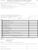 Form Molt-2 - Marshall County Occupational License Tax Return For Schools - 2008
